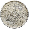 Niemcy - Wirtembergia - Wilhelm II - 5 Marek 1903 F - Srebro