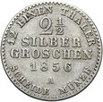 Prusy - Wilhelm I - 2 1/2 Srebrnego Grosza 1856 A - Srebro - STAN !