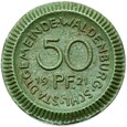 Waldenburg - Wałbrzych - 50 Pfennig 1921 KPM - ZIELONA CERAMIKA