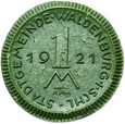 Waldenburg - Wałbrzych - 1 Marka 1921 KPM - ZIELONA CERAMIKA