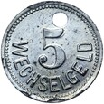 Stettin - Szczecin - Żelechowa - Oelwerke Zullchow - 5 Pfennig 1919