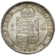 Węgry - Franciszek Józef I - 1 Forint 1880 KB - Srebro