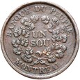 Kanada - Dolna Kanada - 1 Sou Token 1838 - Montreal - STAN !