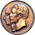 Medal - Francja - Zaślubinowy - Napoleon III i Eugenia 1853