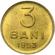 Rumunia - 3 Bani 1953 - Stan MENNICZY - UNC