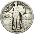 USA - 1/4 Dolara - 25 Centów 1928 - STANDING LIBERTY - Srebro