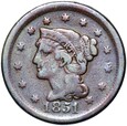 USA - 1 Cent 1851 - MATRON HEAD - STAN !