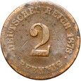 Niemcy - Cesarstwo - 2 Pfennig 1873 C - RZADSZA !