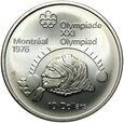 Kanada 10 Dolarów 1975 OLIMPIADA Pchnięcie kulą - Srebro - Stan UNC