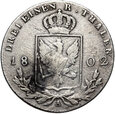 Prusy - Fryderyk Wilhelm III - 1/3 Talara 1802 A - Srebro - STAN !