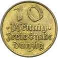 WMG - Wolne Miasto Gdańsk - 10 Pfennig 1932 - DORSZ - STAN !