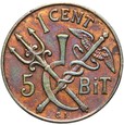 Duńskie Indie Zachodnie - Chrystian IX - 1 Cent 1905