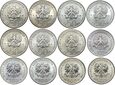 Polska PRL KOMPLET zestaw 12 monet 1979-1989 monety KRÓLOWIE POCZET
