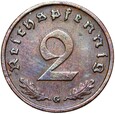 Niemcy - III Rzesza - 2 Reichspfennig 1940 G - STAN ! - RZADKA !