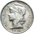 Portugalia - 50 Centavos 1914 - Lisbona - Srebro - STAN !