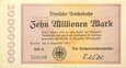 Niemcy BANKNOT 10000000 Marek 1923 Deutsche Reichsbahn Berlin KOLEJ