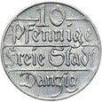 WMG - Wolne Miasto Gdańsk - 10 Pfennig 1923 - STAN !