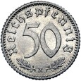 Niemcy - III Rzesza - 50 Reichspfennig 1935 E - Stan MENNICZY - UNC