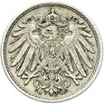 Niemcy - Cesarstwo - 5 Pfennig 1897 G - RZADSZA !