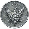 Królestwo Polskie - 1 Fenig 1918 F - ŻELAZO - MAŁA DATA JAK W 1917