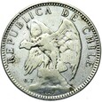 Chile - 1 Peso 1902 - Srebro - RZADSZA !