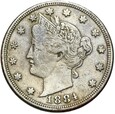 USA - 5 Centów 1884 - LIBERTY HEAD - STAN !