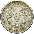 USA - 5 Centów 1884 - LIBERTY HEAD - STAN !