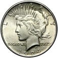 USA - 1 Dolar 1924 - PEACE - Srebro - Stan MENNICZY - UNC