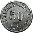 Grunberg - Zielona Góra - NOTGELD - 50 Pfennig 1918 - żelazo