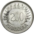 Finlandia - 200 Markkaa Marek 1956 - Srebro - RZADSZA - STAN !