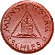 Munsterberg - Ziębice - 50 Pfennig BD (1921) - BRĄZOWA CERAMIKA