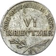 Austria - Franciszek II - 6 Krajcarów 1802 H - Srebro