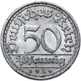 Niemcy - Weimar - 50 Pfennig 1919 F - RZADSZA !