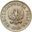 Polska PRL - moneta - 50 Groszy 1949 - MIEDZIONIKIEL