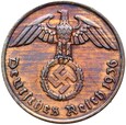 Niemcy - III Rzesza - 2 Reichspfennig 1936 F - RZADSZA !