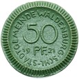 Waldenburg - Wałbrzych - 50 Pfennig 1921 KPM - ZIELONA CERAMIKA