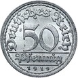 Niemcy - Weimar - 50 Pfennig 1919 F - RZADSZA ! - STAN !