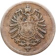 Niemcy - Cesarstwo - 1 Pfennig 1876 H - RZADSZA !