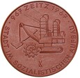 Medal 1967 MIŚNIA KOPALNIA Bergbau ZEITZ KOPARKA - BRĄZOWA CERAMIKA