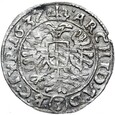 Austria - Ferdynand II - 3 Krajcary 1637 - Wiedeń - Srebro