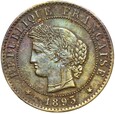 Francja - 1 Centym 1893 A - CÉRÈS - Paryż - STAN !