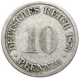 Niemcy - Cesarstwo - 10 Pfennig 1873 G - RZADKA !