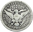 USA - 1/4 Dolara - 25 Centów 1899 - BARBER - Srebro