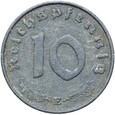 Niemcy - III Rzesza - 10 Reichspfennig 1945 E - CYNK - RZADSZA !