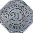 Brzeg - GÜTTLER & COMP. - Brieg - 20 Pfennig - CYNK