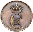 Dania - Chrystian IX - 2 Ore 1874 ♥ CS - DELFIN - Kopenhaga - STAN !