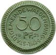 Waldenburg - Wałbrzych - 50 Pfennig 1921 KPM - ZIELONA CERAMIKA