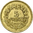 Francja - Algieria - 5 Franków 1945 C - Castelsarrasin - STAN !