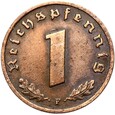 Niemcy - III Rzesza - 1 Reichspfennig 1936 F - RZADKA - STAN !