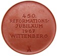 Medal 1967 - MARTIN LUTHER - REFORMACJA WITTENBERG - BRĄZOWA CERAMIKA